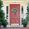 20-inch Green Eucalyptus Wreath with "Welcome" Sign – Front Door Decor